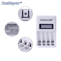Doublepow K98 LCD 4-Slot Energizer Chargeur de batterie AA et AAA rechargeable automatique pour batteries au lithium 1.2V NiMH NICD