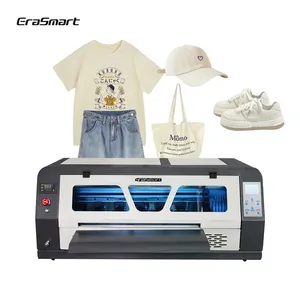 Erasmart 2023 Dual Xp600 Print Heads 60Cm Dtf Printer Tshirt All Over Printing Machine For Small Business At Home