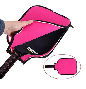 Logo personnalisé durable néoprène sport ping-pong tennis de table <span class=keywords><strong>badminton</strong></span> <span class=keywords><strong>raquette</strong></span> étui cornichon balle pagaie couverture étui de protection - Product Image 4
