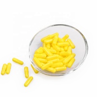 Capsule végétale de couleur jaune Taille 0 Capsules végétariennes vides végétariennes pour herbes
