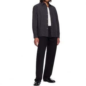 Camisa de Franela a Cuadros Casual para Hombre, Manga Larga, Diseño de Algodón, Cierre de Botones, Corte Holgado y Transpirable - Product Image 4