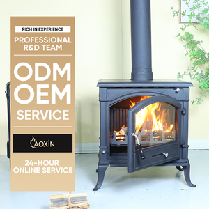 Cheminée autoportante de luxe moderne avec couverture de cheminée <span class=keywords><strong>Insert</strong></span> en bois non fini <span class=keywords><strong>pour</strong></span> le salon de la villa ou de l'appartement - Product Image 1