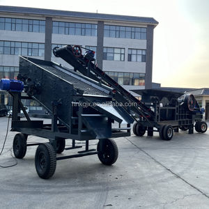 Direkt vom Hersteller: Tragbarer mobiler PE400x600 Diesel-Backenbrecher mit Vibrationsförderer und Förderband - Product Image 3