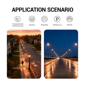 תאורת רחוב OUTLUX G024 דקורטיבית חיצונית במחיר נמוך, מקרן 50W-300W בעל עוצמת הארה גבוהה, IP65, תאורת רחוב LED AC - Product Image 4