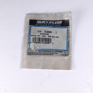 Pièces d'origine pour moteur <span class=keywords><strong>hors</strong></span>-<span class=keywords><strong>bord</strong></span> Mercury, pièces d'origine Mercury <span class=keywords><strong>Quicksilver</strong></span> 24-93006 1 ressort OEM, pièces de <span class=keywords><strong>bateau</strong></span> neuves d'usine - Product Image 1