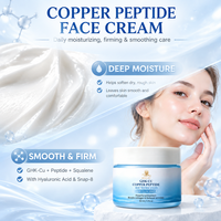 Crème hydratante pour le visage GHK Cu à étiquette privée, SNAP 8, acide hyaluronique, hydratation légère pour les peaux matures, soin quotidien de la peau