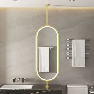<span class=keywords><strong>Miroir</strong></span> de toilette suspendu, <span class=keywords><strong>miroir</strong></span> de salle de bain ovale suspendu <span class=keywords><strong>au</strong></span> mur, <span class=keywords><strong>miroir</strong></span> double face illuminé <span class=keywords><strong>au</strong></span> <span class=keywords><strong>plafond</strong></span> de l'hôtel et de la famille d'accueil - Product Image 4