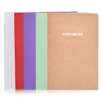 Carpeta de Presentación Personalizada, Carpetas de Archivo Ecológicas, Logotipo Personalizado, Papel Kraft, Logotipo en Relieve, Material de Papel Grueso, Tamaño A4