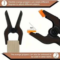 Pinces de serrage robustes en plastique pour le travail du bois, de type A, de 3/4/6/9 pouces, avec ressort, outils de menuiserie