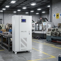 Régulateur de tension triphasé TNS-120KVA réglable 120KVA 3 phases 380VAC, stabilisateur de tension entièrement automatique de type servomoteur AVR