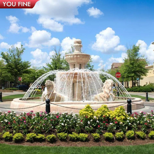 Большой уличный фонтан YOUFINE из натурального мрамора ручной работы с лошадью для городских парков и площадей - Product Image 6