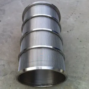 304 316 316L Stainless Steel V Wrapped Well Water Oil Strainer Filter Wedge Wire Screens Pipe