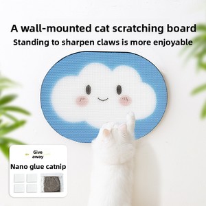 Griffoir mural pour <span class=keywords><strong>chat</strong></span> en carton ondulé, protection <span class=keywords><strong>anti</strong></span>-chute pour meubles, avec ruban nano, pour chats d'intérieur, vente en gros, OEM, faible MOQ - Product Image 2