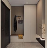 Armoire à chaussures à porte d'entrée personnalisée adopte l'armoire à chaussures en panneaux de particules rangement casier multifonctionnel armoire d'entrée du salon