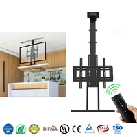 Support de télévision électrique robuste pour plafond, support de levage motorisé pour télévision, capacité de charge de 500N, levage fluide pour home cinéma