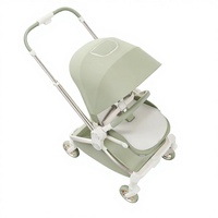 Poussette bébé pliable légère à 4 roues en aluminium et acier inoxydable de haute qualité, fabriquée sur mesure par LianLi Original Factory