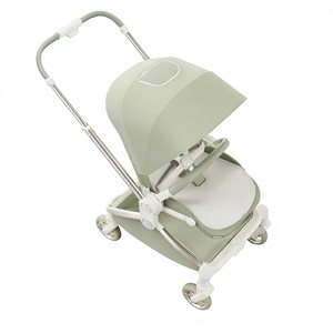 Poussette bébé pliable légère à 4 roues en aluminium et acier inoxydable de haute qualité, fabriquée sur mesure par LianLi Original Factory - Product Image 2