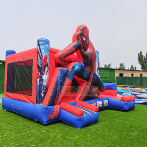 <span class=keywords><strong>Castillo</strong></span> Inflable Comercial de Spiderman, <span class=keywords><strong>Castillo</strong></span> Inflable para Niños al Aire Libre con Tobogán, Casa de Brinco Inflable de Spiderman para Niños - Product Image 3