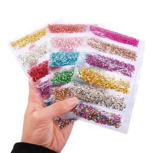 Intodiy qua biên giới nóng bán New York bão tăng cường thủy tinh sỏi 6 lưới túi đồ trang sức sequins - Product Image 1