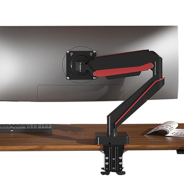 A9 Aluminum ABS Monitor Arm Bracket 14-49" (Including 32") 20kg Black Desk Mount Stand 360 Rotation in Stock