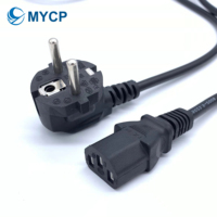 Stopkontak Meja YCP untuk Penggunaan Komersial, Colokan Eropa 3 Pin, Kabel 3*0.75, Harga Pabrik, Dapat Disesuaikan, Standar AC 100-240V