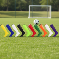 Kaos Kaki Sepak Bola Rajut Katun 100% Bernapas, Panjang, Khusus Pertandingan Profesional