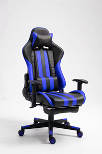 Chaise de jeu pivotante en cuir synthétique de haute qualité à hauteur réglable, style exécutif pour jeux de course sur ordinateur 5960 Game Chai - Product Image 5