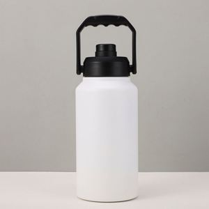 Bouteille isotherme en acier inoxydable de grande capacité 3,8 L (128 oz) avec compartiment pour glaçons, pour garder les boissons froides - Product Image 5