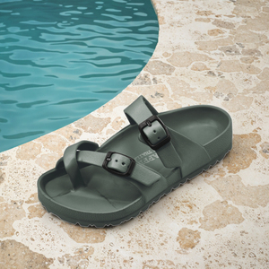 BG2572 haut EVA pantoufles pour hommes femmes plate-forme souple sandales à glissière avec anti-glissant maison chaussures décontractées Thaïlande - Product Image 1