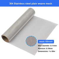 Kain Saring Kawat Baja Tahan Karat 304 Langsung dari Pabrik, Anyaman Polos 60 Mesh, Gulungan Kain Filter