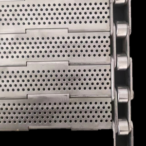 Ekmek üretim ve taşıma sistemleri için özelleştirilmiş paslanmaz çelik 304 316 sac zincir plaka bağlantı konveyör bant - Product Image 2