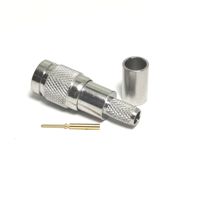 Suministro de fábrica Precisión CC4 SAA Din 1,0/2,3 Enchufe macho Macho 1,0-2,3 Enchufe Crimp para BT3002 Cable Pigtail Conector Convertidor