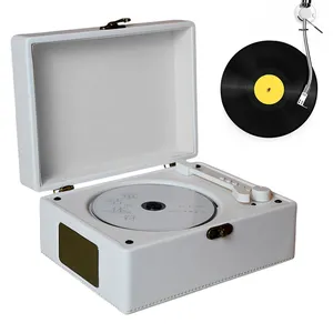 Máy nghe nhạc CD/<span class=keywords><strong>DVD</strong></span>/VCD di động kiểu cổ điển, tích hợp loa, kết nối không dây Bluetooth 5.0, điều khiển từ xa, nghe nhạc - Product Image 2