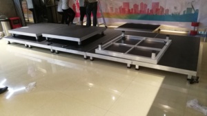 Escenario portátil modular de aleación de aluminio TUV para eventos en interiores/exteriores, fácil montaje, escenario plegable ligero para actuaciones. - Product Image 6