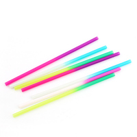 Pailles changeantes de couleur intéressante Offre Spéciale, couleur en plastique dure réutilisable de pp changeant des pailles à boire pour la partie