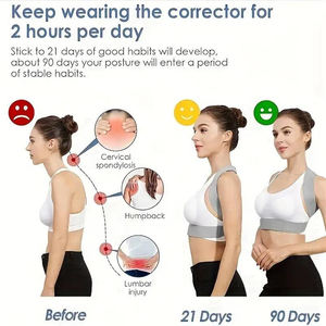 <span class=keywords><strong>Corrector</strong></span> de Postura con Protección para Adultos - Soporte Suave y Flexible para Mejorar la Postura - Product Image 4