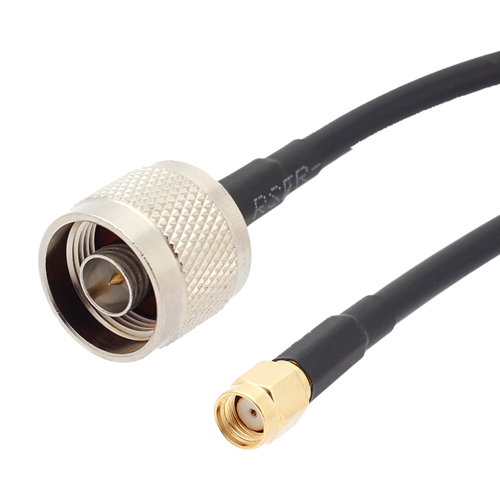 Антенный кабель 1 м, 3 м, 5 м, 10 м, 20 м, Разъемы SMA N Male, UHF, LMR200, LMR400, RG174, RG58, радиочастотная антенна, коаксиальный кабель