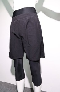 Мусульманские плавательные шорты с высокой талией, двухслойные, длиной до колен, индивидуальный логотип, однотонные, 2 в 1, быстросохнущие мусульманские спортивные шорты из полиэстера - Product Image 3