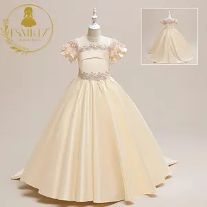 FSMKTZ, новый стиль, платья для маленьких девочек с цветами, для новорожденных, маленькая девочка, принцесса, тулье, вечернее платье для вечеринки, крестины