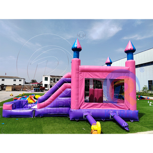 Castillo Inflable para Saltar, Color Rosa y Morado, Castillo Hinchable para Exteriores, Compra de Castillo Inflable para Alquiler en Fiestas - Product Image 6