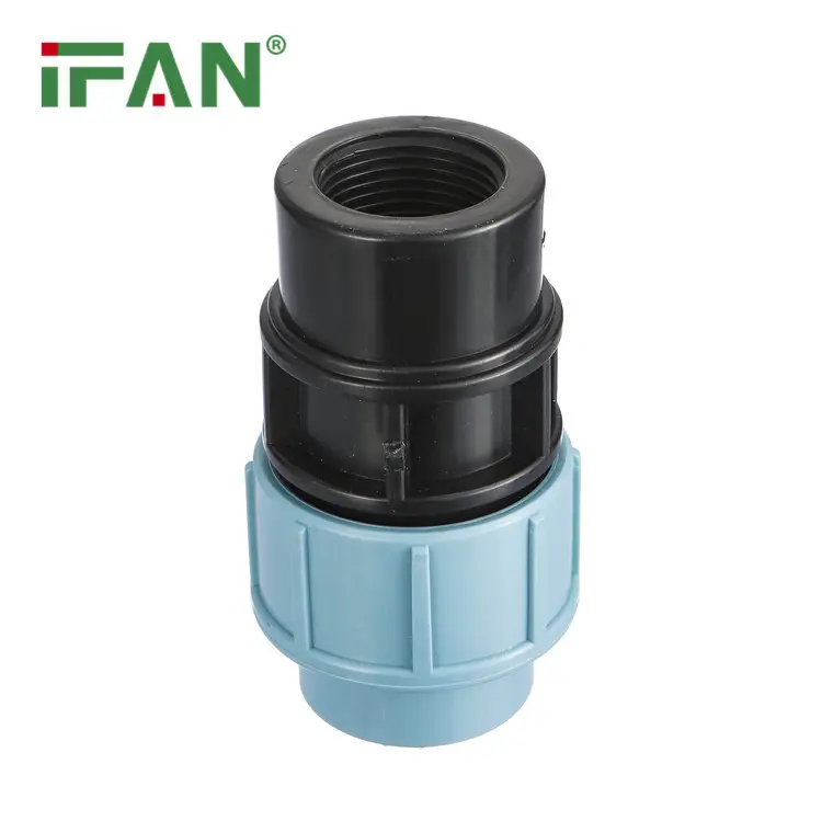 IFAN giá cả cạnh Tranh PP nén phù hợp 20-110mm Nữ chủ đề ổ cắm HDPE Ống phù hợp