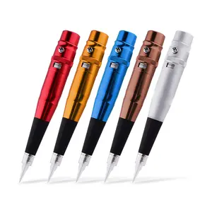 Mini stylo de tatouage électrique en acier inoxydable personnalisé Machines de tatouage jetables pour sourcils et lèvres Tatouages permanents - Product Image 1