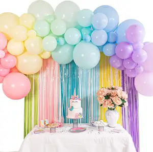 Kit de arco de guirnalda pastel, globos de feliz cumpleaños, látex, macarrón, proveedores, venta al por mayor