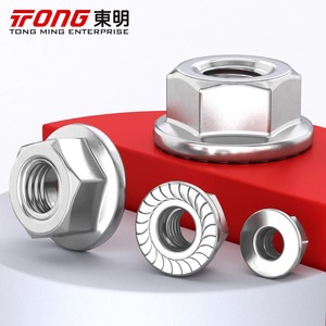 Écrous à bride Tong Ming en acier inoxydable 304 316, têtes hexagonales polies M3 à M20, usinés CNC, norme nationale - Product Image 2