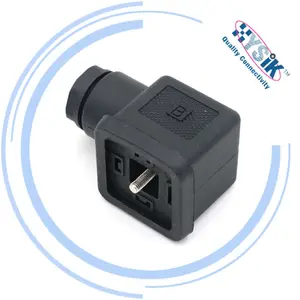 Magneetventiel Kabel Plug Din 43650 Vormen Een 18Mm Pa66 Shell 230vac Assemblage Plug Connector