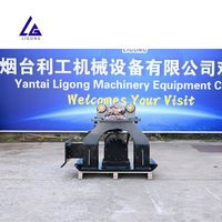 Compacteur hydraulique double usage Ligong avec moteur pour le finissage des pentes et la compactation des sols de fond pour excavatrices de 1 à 50 tonnes