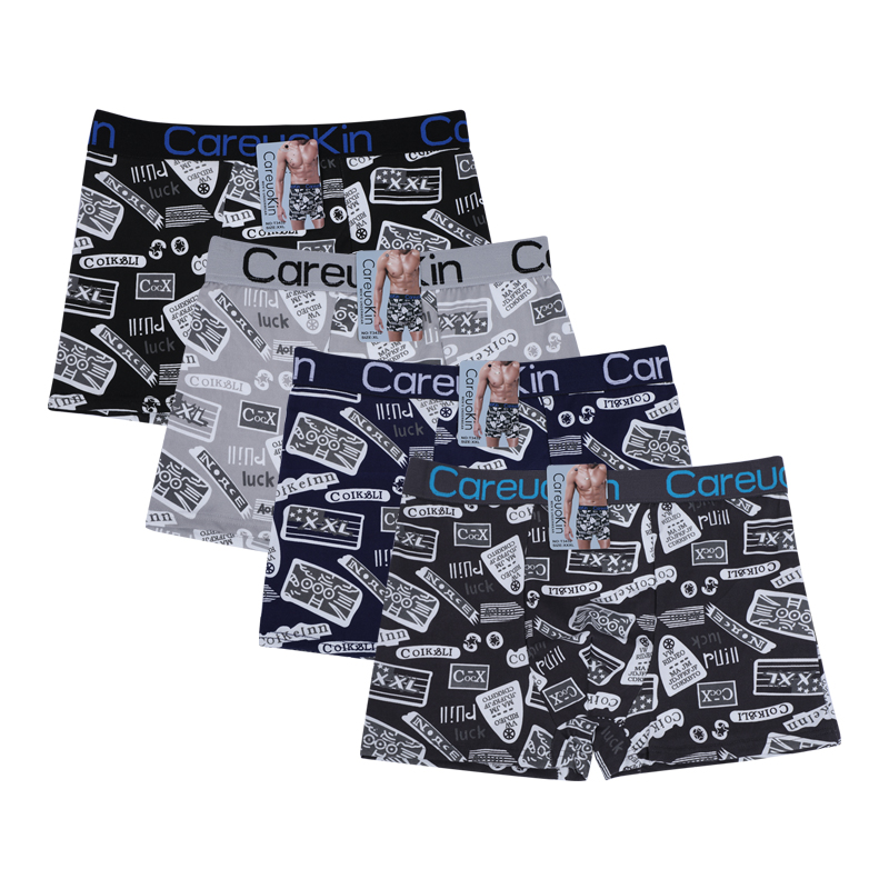 UOKIN, оптовая продажа, мужские трусы и боксеры с принтом, мужское нижнее белье из хлопка