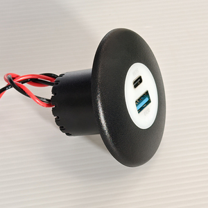 Nhà Máy DC12-24V Thiết Kế Mới Nhanh Chóng Sạc Xe Hơi 36W QC 3.0 Loại Một 5v3.1a Loại C USB Sạc Ổ Cắm Ổ Cắm Cho Xe Thuyền RV Marine - Product Image 6