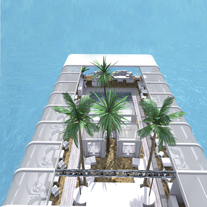 Bar à eau de luxe, plateforme flottante de loisirs, <span class=keywords><strong>Restaurant</strong></span>, Bar flottant, Villa Mobile, îlots préfabriqués, château d'eau, maison - Product Image 2
