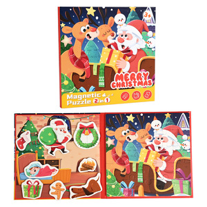 Customizable Christmas Halloween Two-in-One Scene Early Educational Cognition Paper Jigsaw Puzzles Educational Toys for Kids - Product Image 6